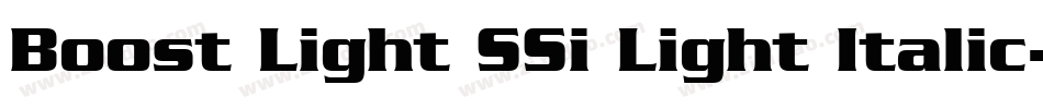Boost Light SSi Light Italic字体转换